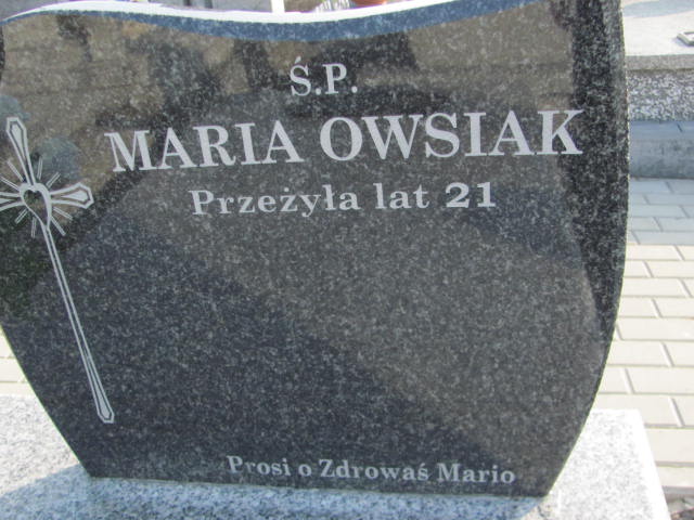 Maria Owsiak Jasło Gmina - Grobonet - Wyszukiwarka osób pochowanych