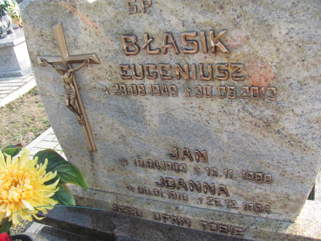 Joanna Błasik 1910 Jasło Gmina - Grobonet - Wyszukiwarka osób pochowanych