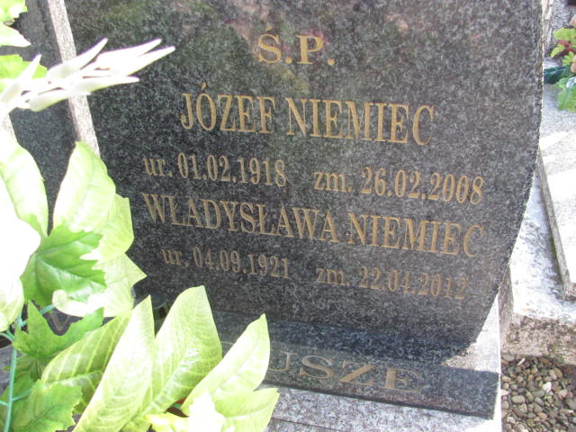Józef Niemiec 1918 Jasło Gmina - Grobonet - Wyszukiwarka osób pochowanych
