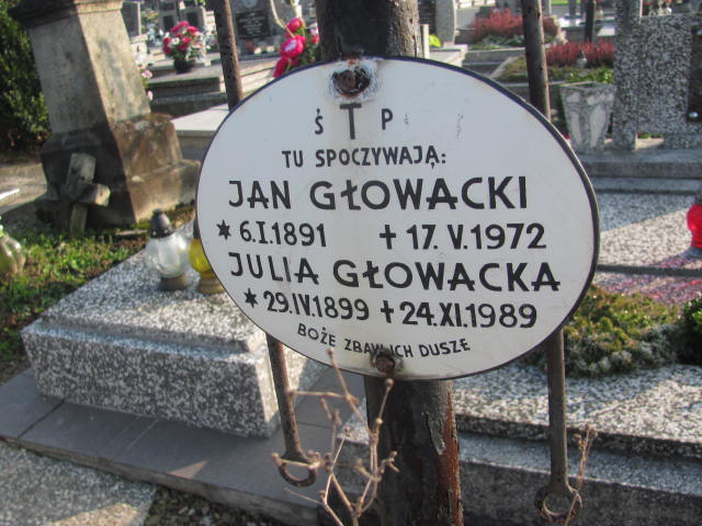 Julia Głowacka 1899 Jasło Gmina - Grobonet - Wyszukiwarka osób pochowanych