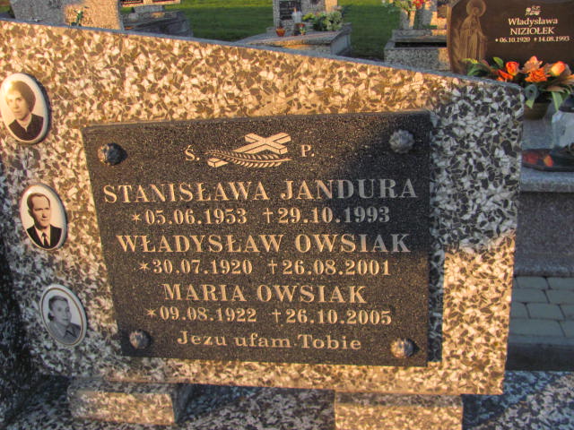 Maria Owsiak 1922 Jasło Gmina - Grobonet - Wyszukiwarka osób pochowanych