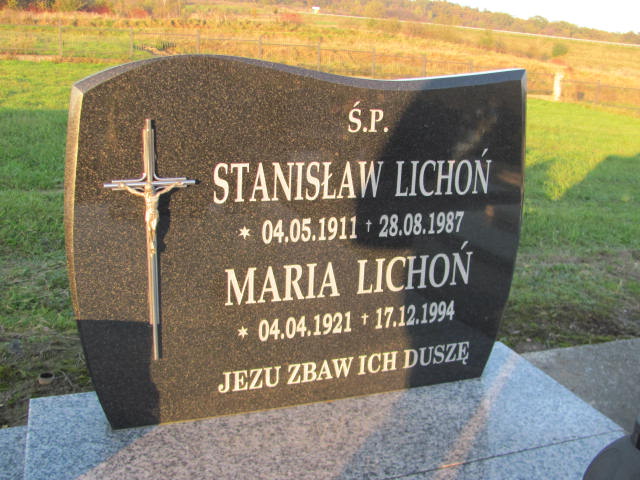 Maria Lichoń 1921 Jasło Gmina - Grobonet - Wyszukiwarka osób pochowanych