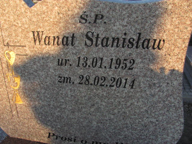Stanisław Wanat 1952 Jasło Gmina - Grobonet - Wyszukiwarka osób pochowanych