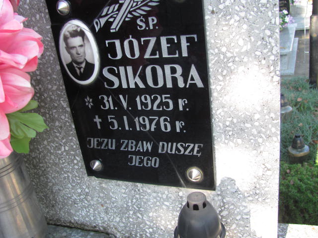 Józef Sikora 1925 Jasło Gmina - Grobonet - Wyszukiwarka osób pochowanych