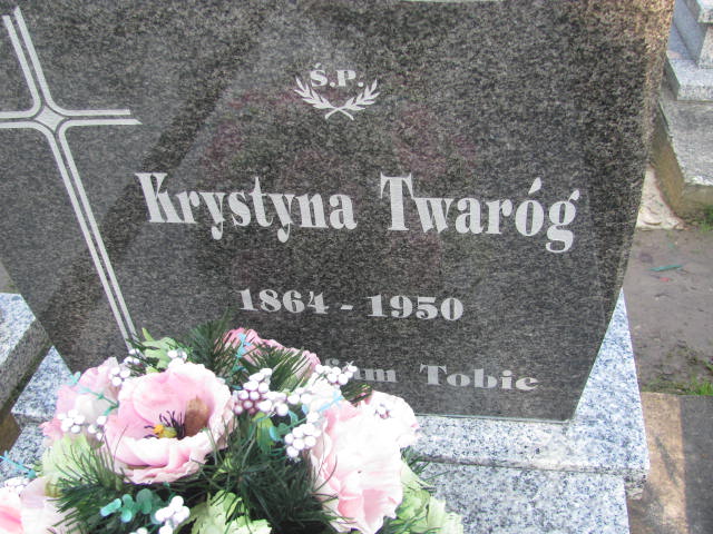 Krystyna Twaróg 1863 Jasło Gmina - Grobonet - Wyszukiwarka osób pochowanych