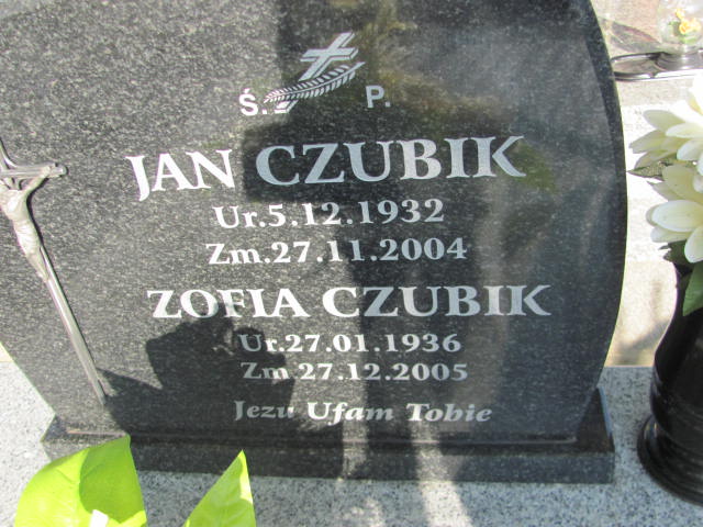 Zofia Czubik 1936 Jasło Gmina - Grobonet - Wyszukiwarka osób pochowanych