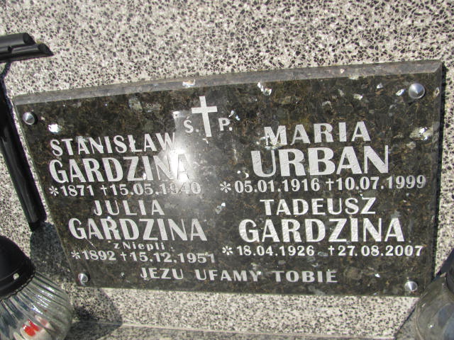 Maria Urban 1916 Jasło Gmina - Grobonet - Wyszukiwarka osób pochowanych