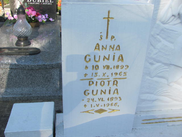 Anna Gunia 1899 Jasło Gmina - Grobonet - Wyszukiwarka osób pochowanych