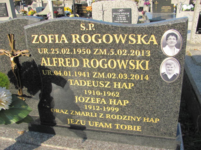 Alfred Rogowski 1941 Jasło Gmina - Grobonet - Wyszukiwarka osób pochowanych