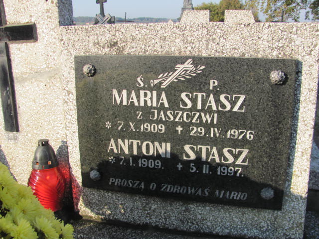 Antoni Stasz 1909 Jasło Gmina - Grobonet - Wyszukiwarka osób pochowanych