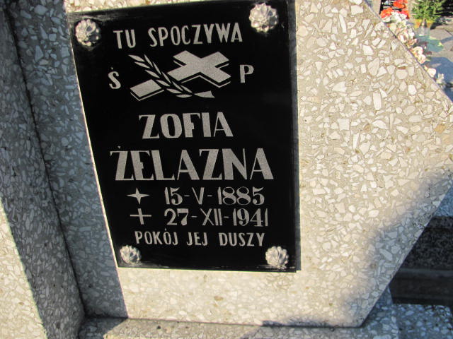 Zofia Żelazna 1885 Jasło Gmina - Grobonet - Wyszukiwarka osób pochowanych