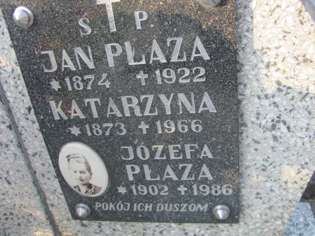 Katarzyna Płaza 1872 Jasło Gmina - Grobonet - Wyszukiwarka osób pochowanych