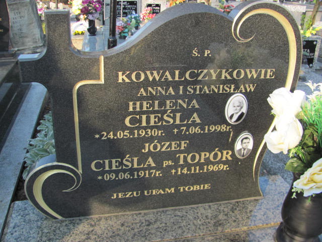 Józef Cieśla Topór 1917 Jasło Gmina - Grobonet - Wyszukiwarka osób pochowanych