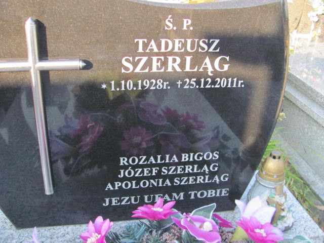 Tadeusz Szerląg 1928 Jasło Gmina - Grobonet - Wyszukiwarka osób pochowanych