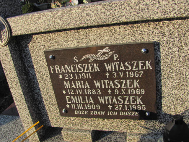Franciszek Witaszek 1911 Jasło Gmina - Grobonet - Wyszukiwarka osób pochowanych