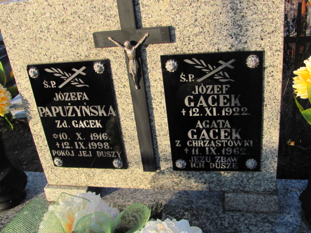 Agata Gacek Jasło Gmina - Grobonet - Wyszukiwarka osób pochowanych