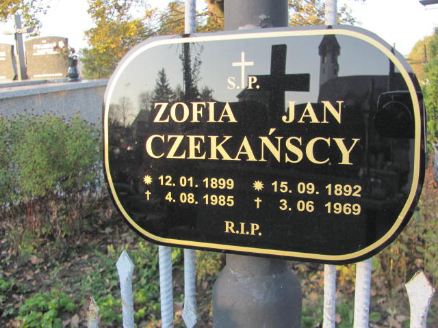 Zofia Czekańska 1899 Jasło Gmina - Grobonet - Wyszukiwarka osób pochowanych