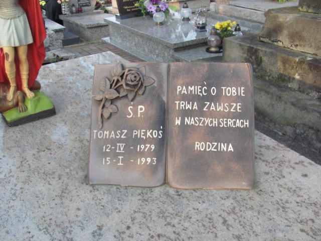 Tomasz Piękoś 1979 Jasło Gmina - Grobonet - Wyszukiwarka osób pochowanych