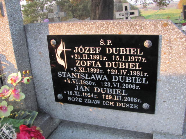 Józef Dubiel 1891 Jasło Gmina - Grobonet - Wyszukiwarka osób pochowanych