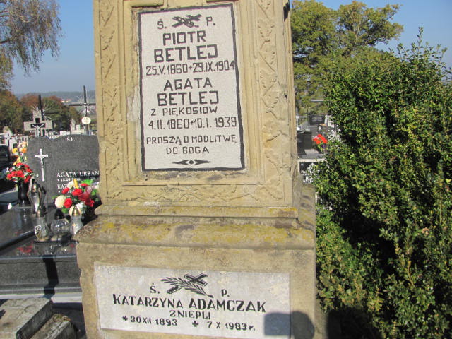 Katarzyna Adamczak 1893 Jasło Gmina - Grobonet - Wyszukiwarka osób pochowanych