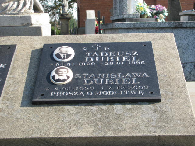 Tadeusz Dubiel 1920 Jasło Gmina - Grobonet - Wyszukiwarka osób pochowanych