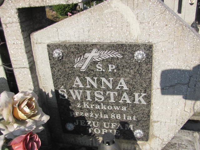 Anna Świstak Jasło Gmina - Grobonet - Wyszukiwarka osób pochowanych