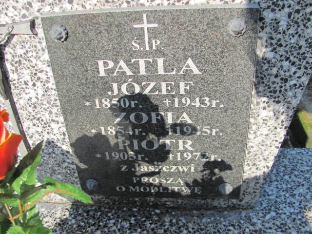 Piotr Patla 1902 Jasło Gmina - Grobonet - Wyszukiwarka osób pochowanych