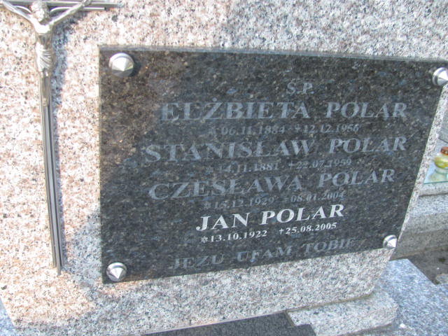 Czesława Polar 1929 Jasło Gmina - Grobonet - Wyszukiwarka osób pochowanych