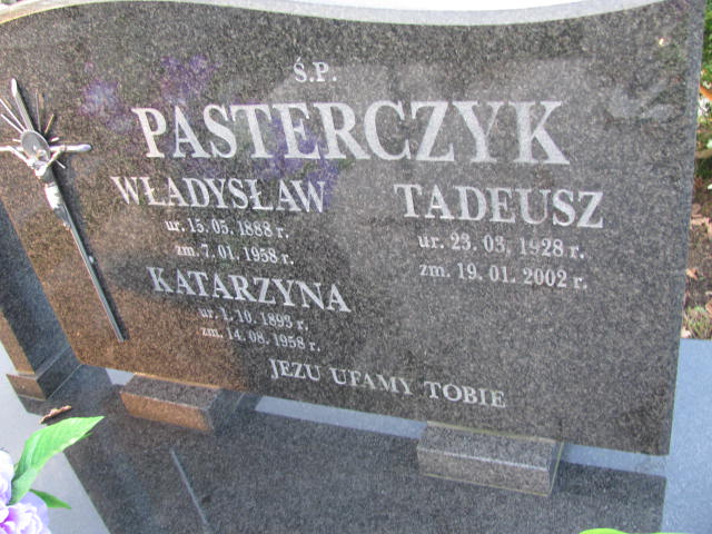 Pasterczyk Władysław 1888 Jasło Gmina - Grobonet - Wyszukiwarka osób pochowanych