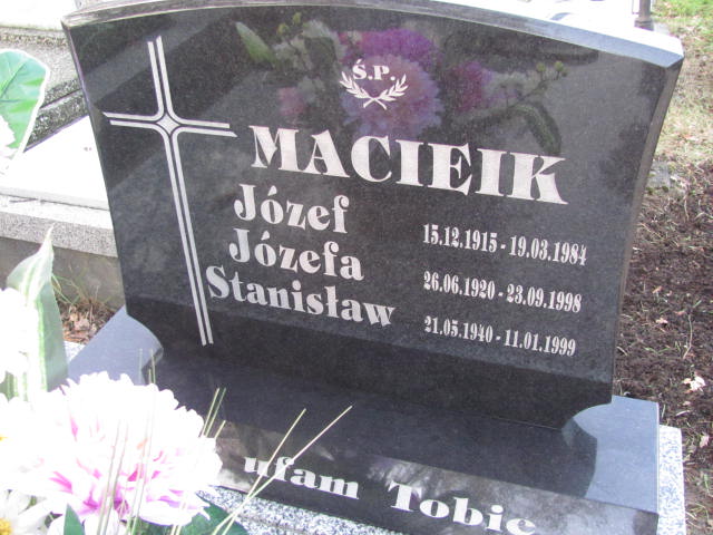 Stanisław Macieik 1940 Jasło Gmina - Grobonet - Wyszukiwarka osób pochowanych