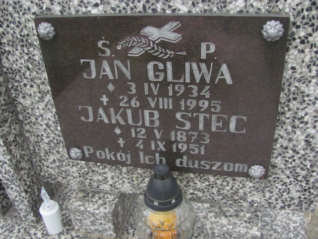 Jan Gliwa 1934 Jasło Gmina - Grobonet - Wyszukiwarka osób pochowanych