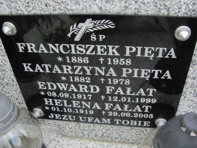 Helena Fałat 1919 Jasło Gmina - Grobonet - Wyszukiwarka osób pochowanych