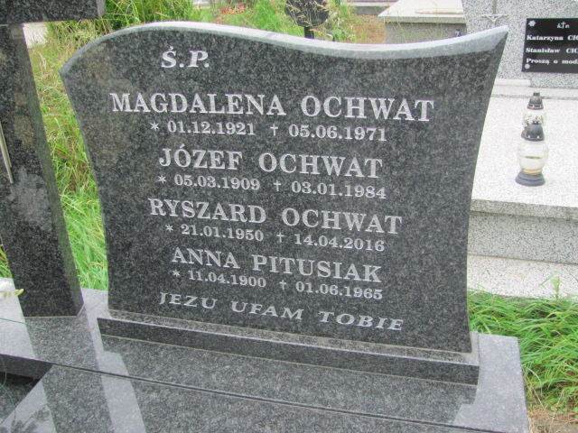 Ryszard Ochwat 1950 Jasło Gmina - Grobonet - Wyszukiwarka osób pochowanych