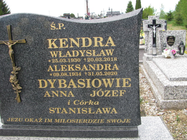 Aleksandra Kendra 1934 Jasło Gmina - Grobonet - Wyszukiwarka osób pochowanych