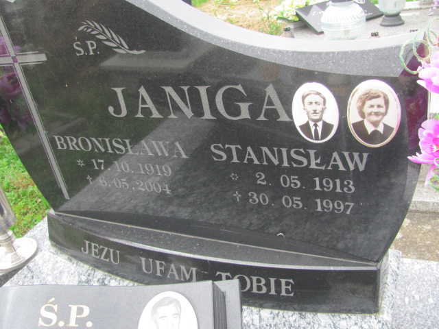 Stanisław Janiga 1913 Jasło Gmina - Grobonet - Wyszukiwarka osób pochowanych