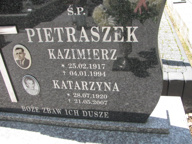 Katarzyna Pietraszek 1920 Jasło Gmina - Grobonet - Wyszukiwarka osób pochowanych