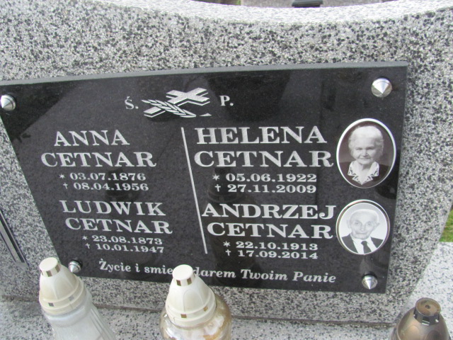 Anna Cetnar 1876 Jasło Gmina - Grobonet - Wyszukiwarka osób pochowanych