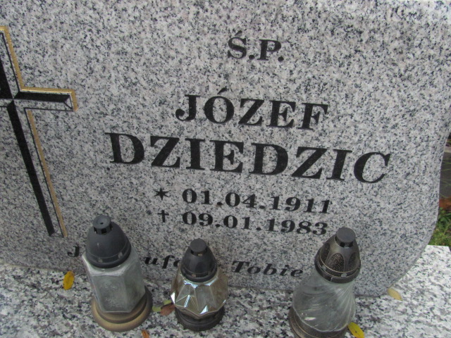 Józef Dziedzic 1911 Jasło Gmina - Grobonet - Wyszukiwarka osób pochowanych