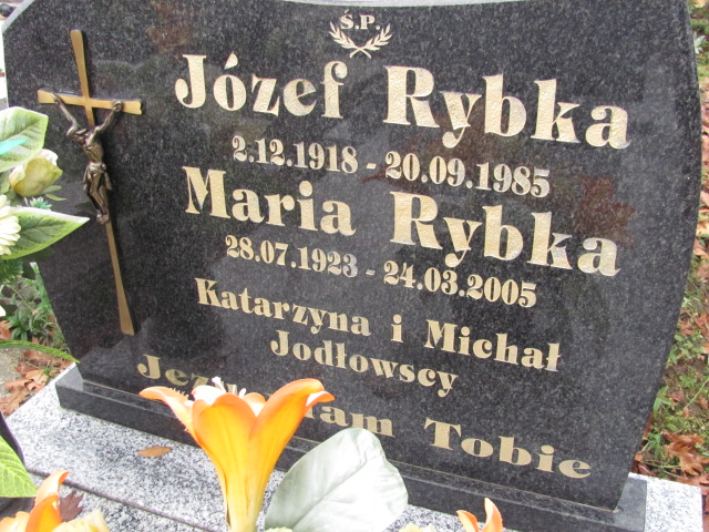 Maria Rybka 1945 Jasło Gmina - Grobonet - Wyszukiwarka osób pochowanych