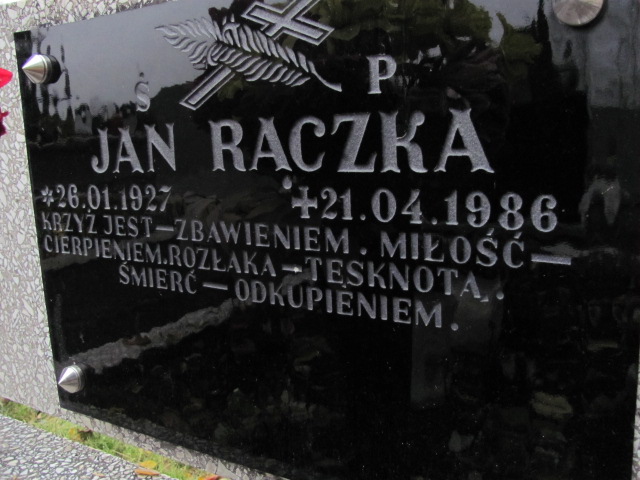 Jan Rączka 1927 Jasło Gmina - Grobonet - Wyszukiwarka osób pochowanych