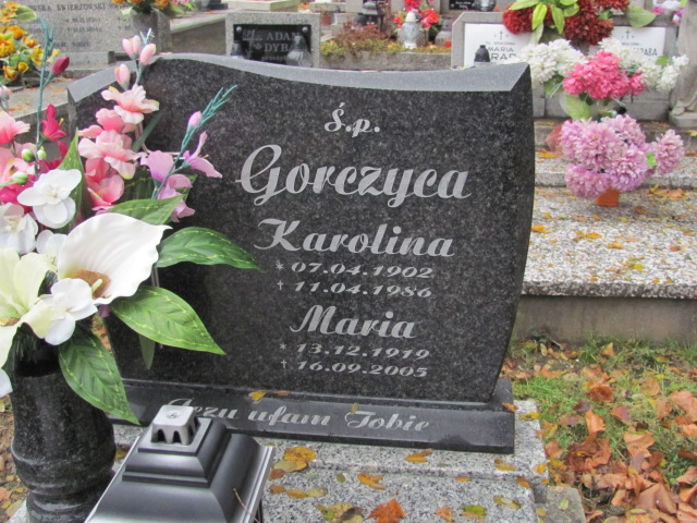 Karolina Gorczyca 1902 Jasło Gmina - Grobonet - Wyszukiwarka osób pochowanych