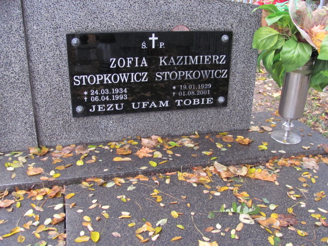 Kazimierz Stopkowicz 1929 Jasło Gmina - Grobonet - Wyszukiwarka osób pochowanych